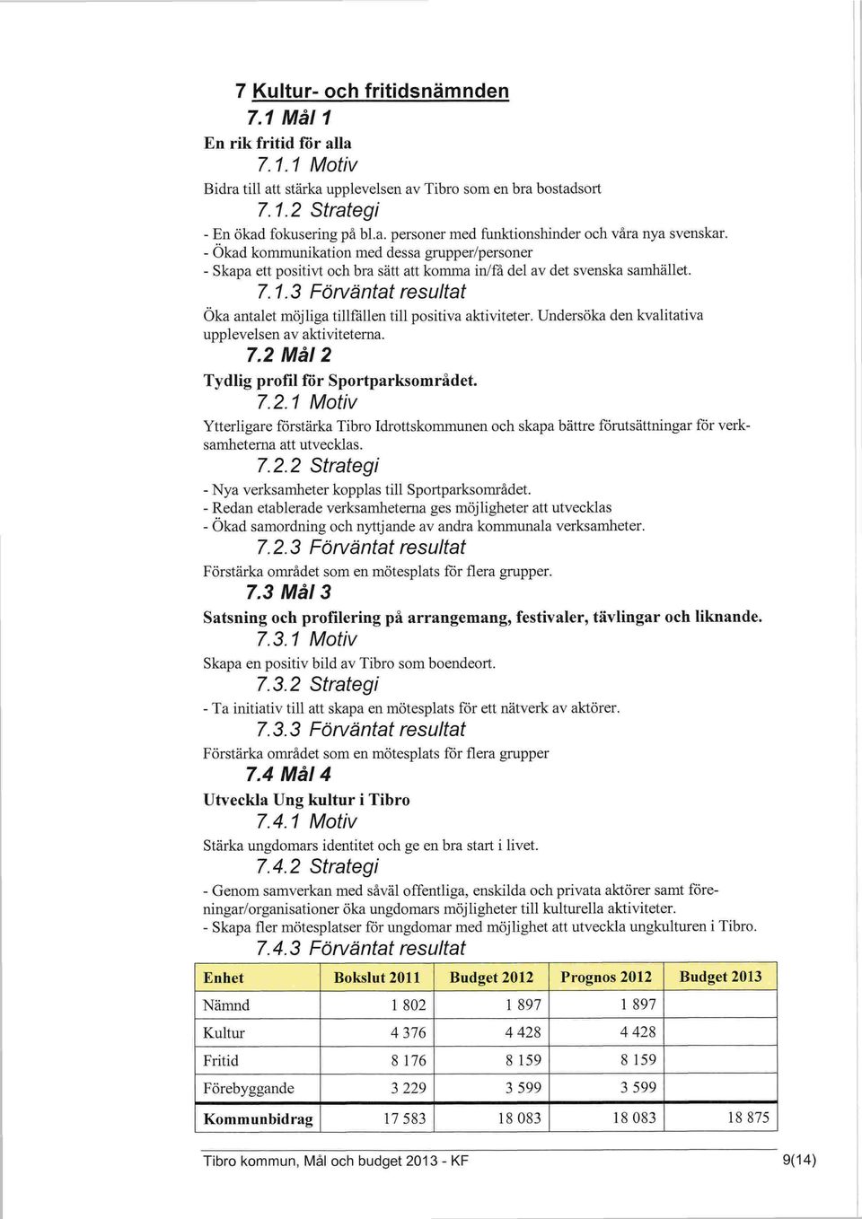 3 Förväntat resultat Öka antalet möjliga tillfållen till positiva aktiviteter. Undersöka den kvalitativa upplevelsen av aktiviteterna. 7.2 