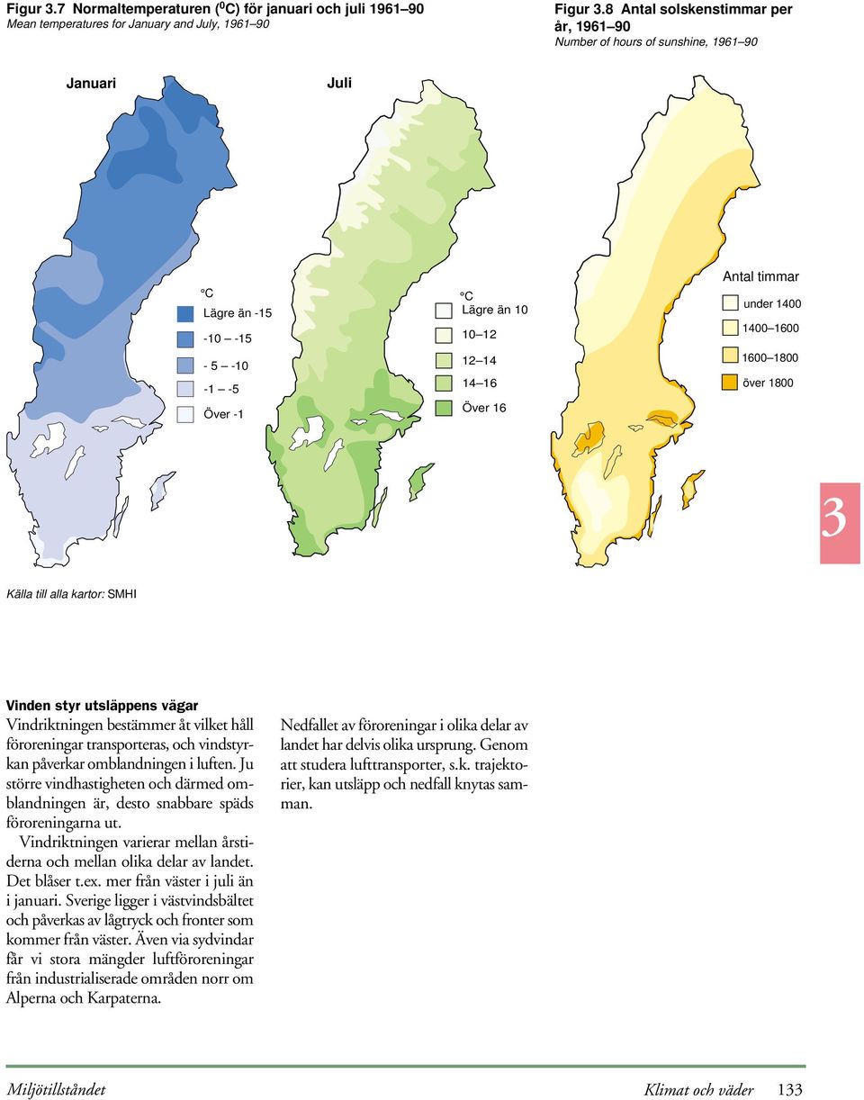 utsläppens vägar Vindriktningen bestämmer åt vilket håll föroreningar transporteras, och vindstyrkan påverkar omblandningen i luften.