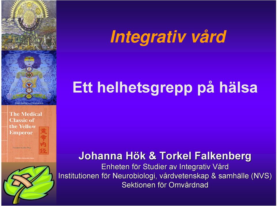 Integrativ Vård Institutionen för