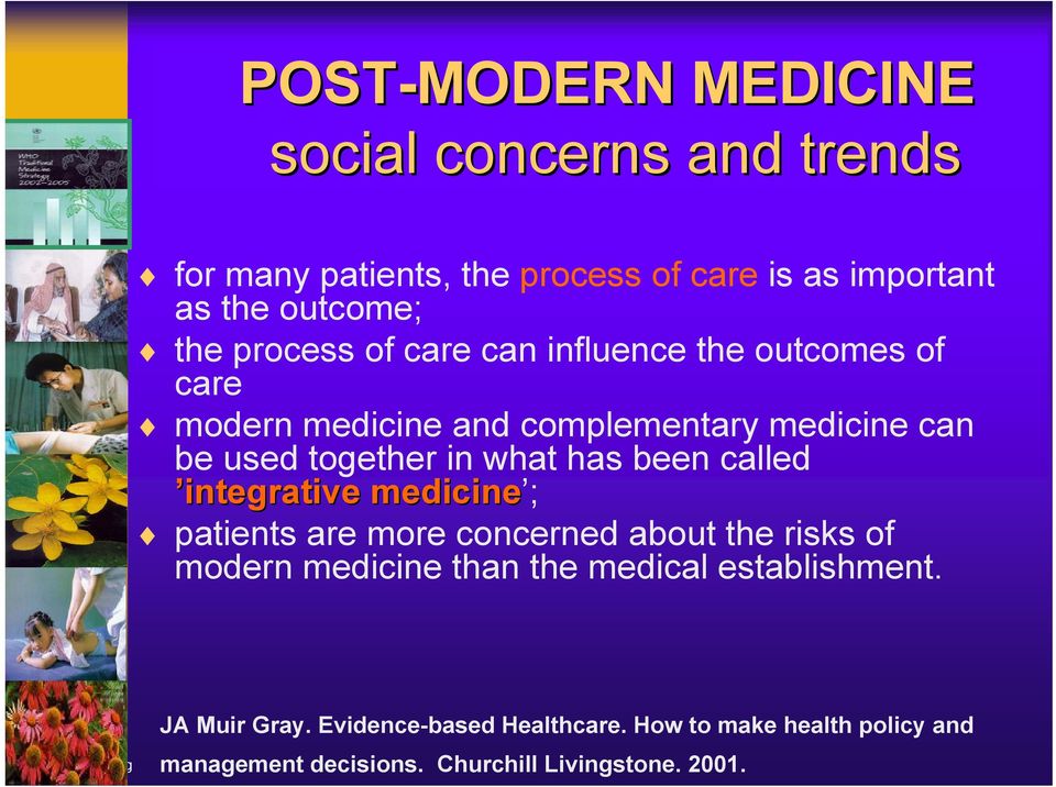 has been called integrative medicine ; patients are more concerned about the risks of modern medicine than the medical