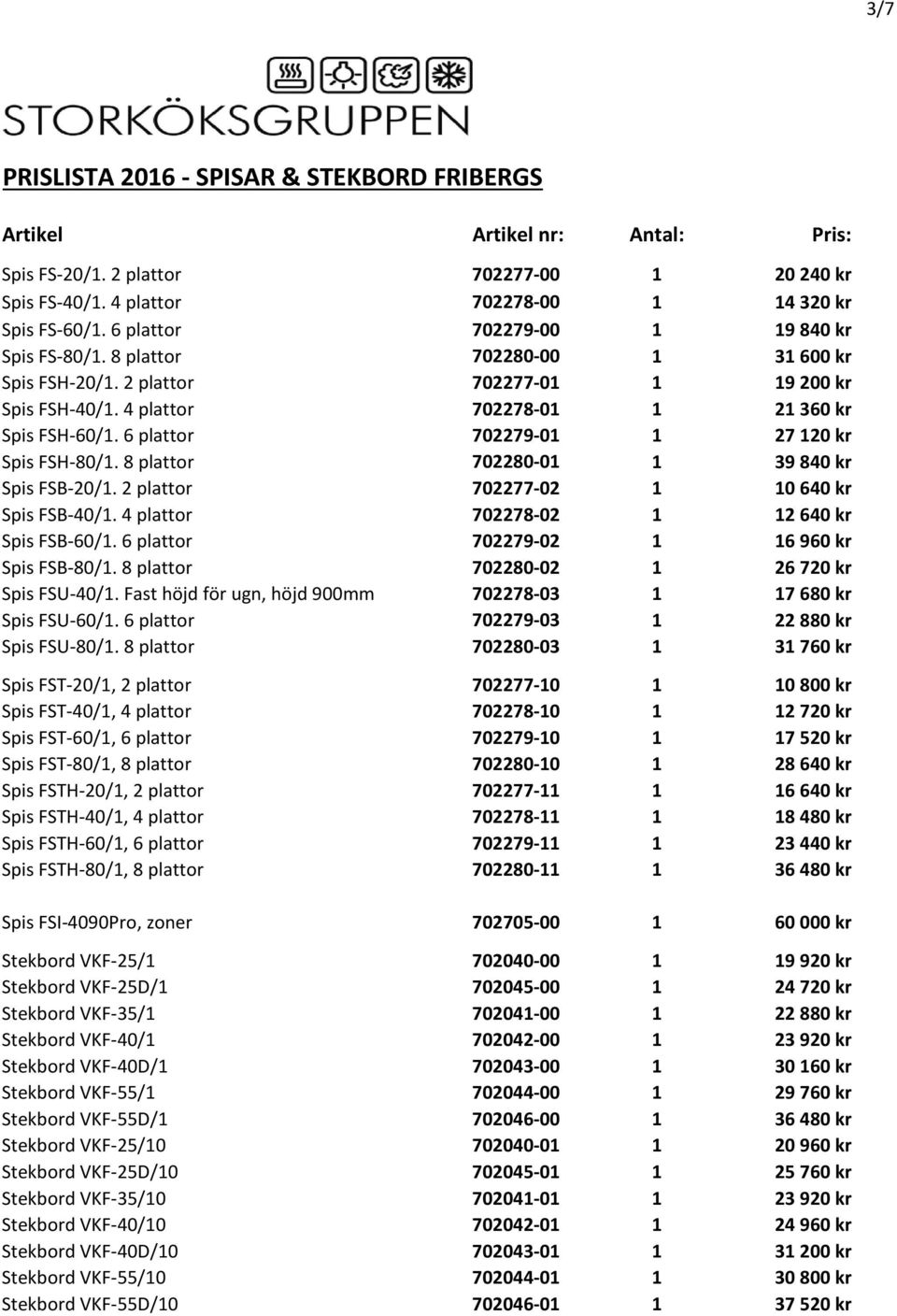 8 plattor 702280-01 1 39 840 kr Spis FSB-20/1. 2 plattor 702277-02 1 10 640 kr Spis FSB-40/1. 4 plattor 702278-02 1 12 640 kr Spis FSB-60/1. 6 plattor 702279-02 1 16 960 kr Spis FSB-80/1.