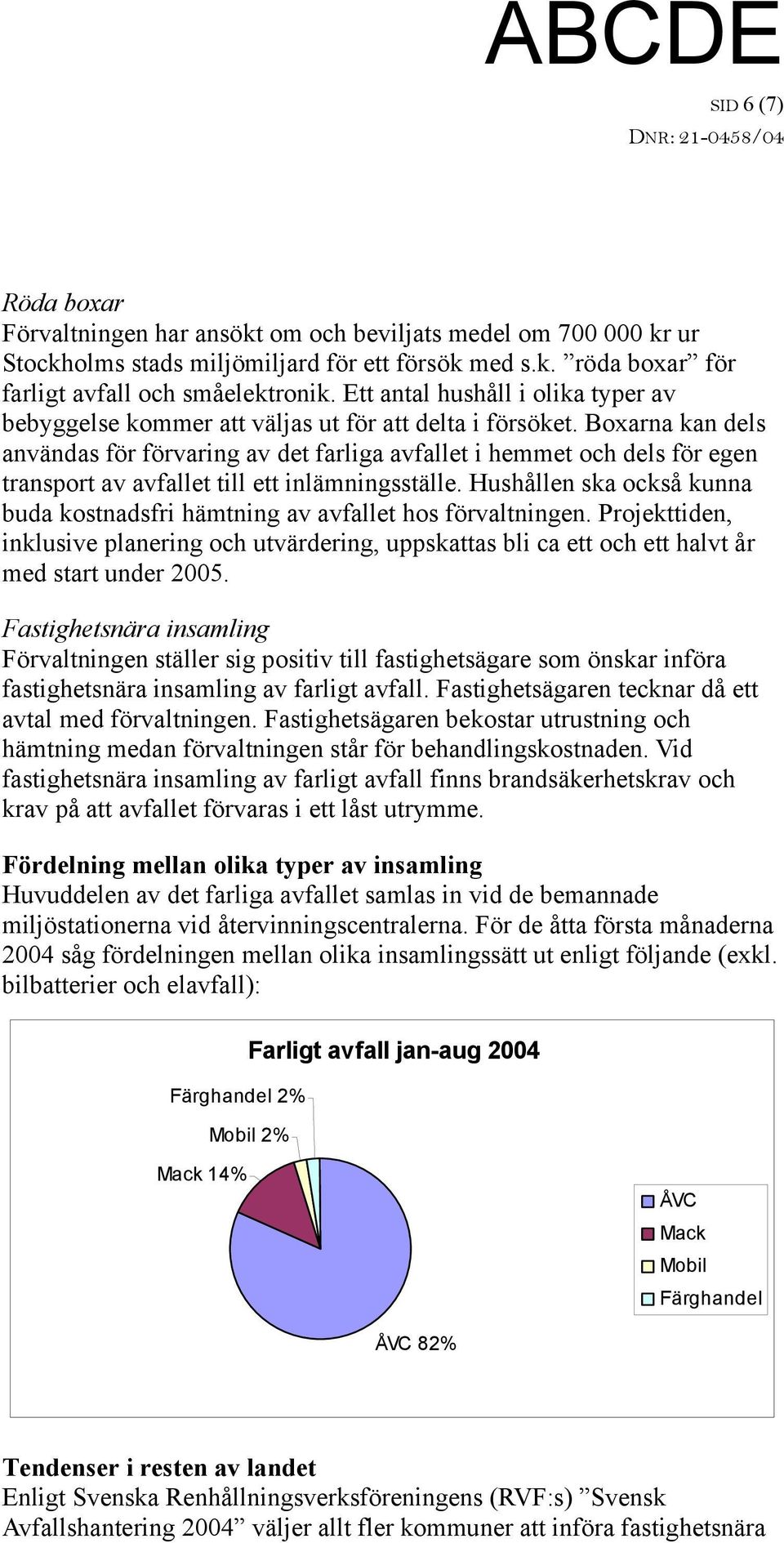 Boxarna kan dels användas för förvaring av det farliga avfallet i hemmet och dels för egen transport av avfallet till ett inlämningsställe.