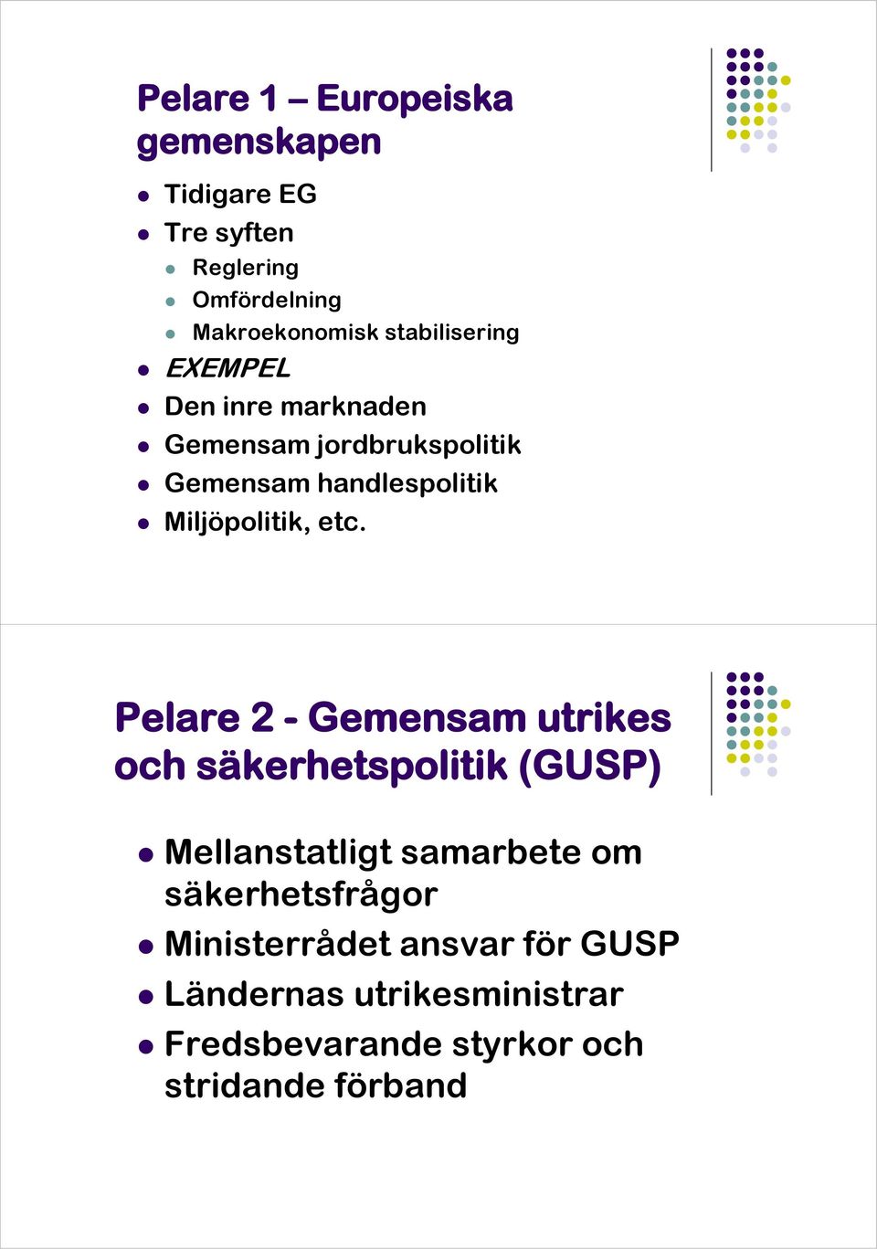 Miljöpolitik, etc.