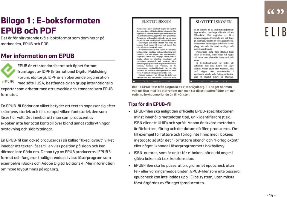 IDPF är en oberoende organisation med säte i USA, bestående av en grupp internationella experter som arbetar med att utveckla och standardisera EPUBformatet.