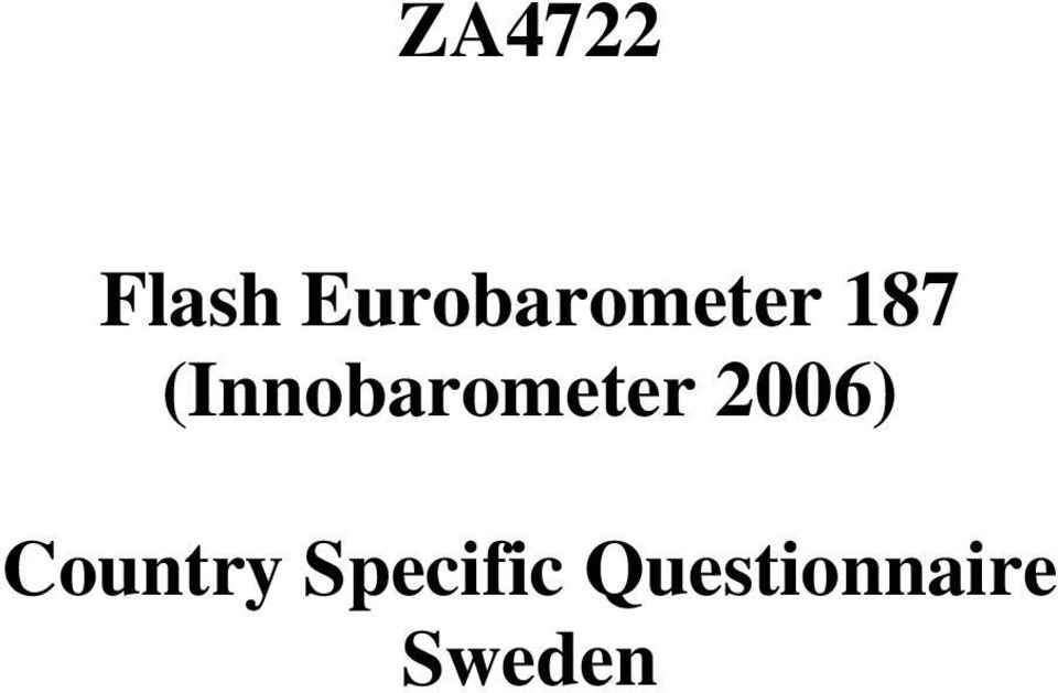 (Innobarometer 2006)