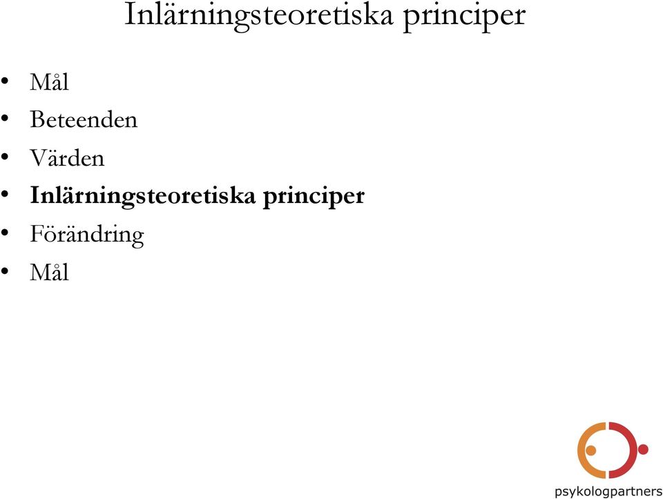 principer Värden 