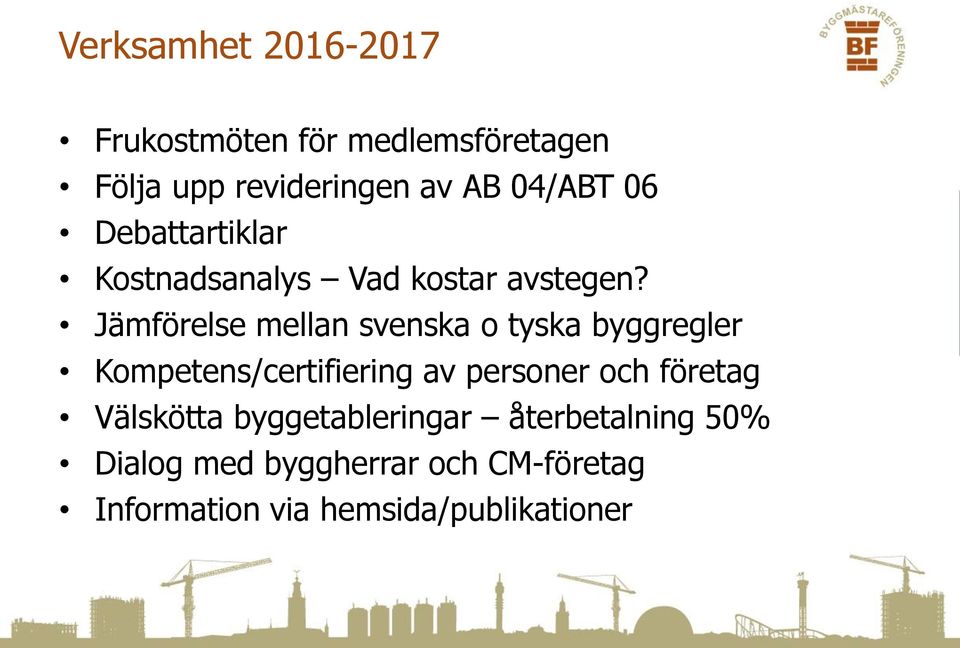 Jämförelse mellan svenska o tyska byggregler Kompetens/certifiering av personer och