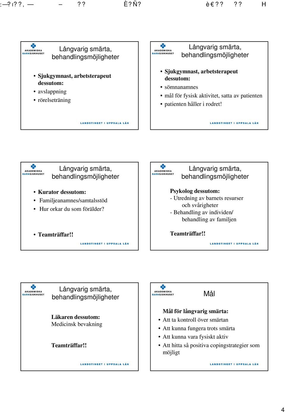 ! Psykolog - Utredning av barnets resurser och svårigheter - Behandling av individen/ behandling av familjen Teamträffar!