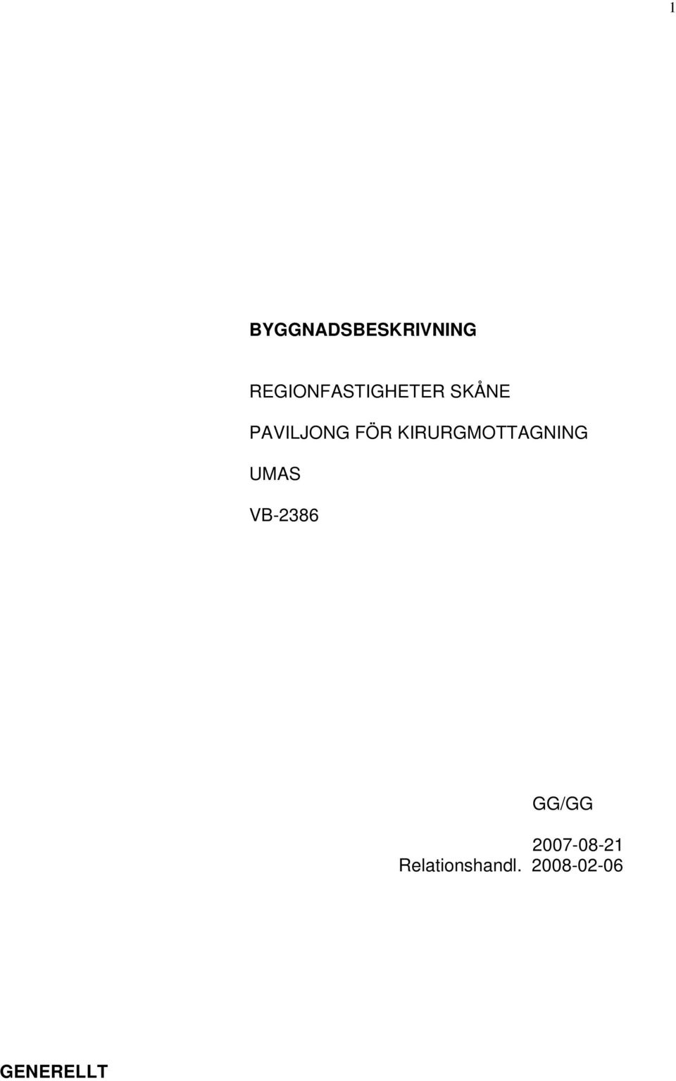 FÖR KIRURGMOTTAGNING UMAS VB-2386