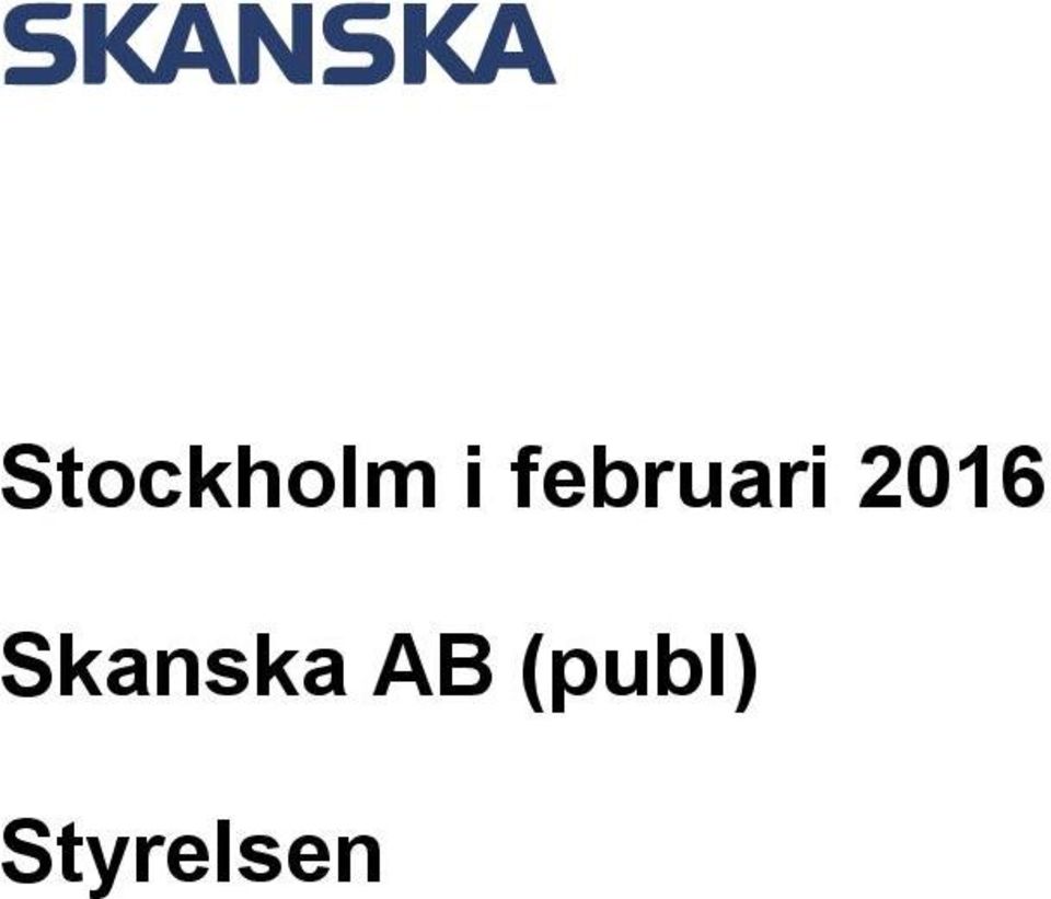 Skanska AB