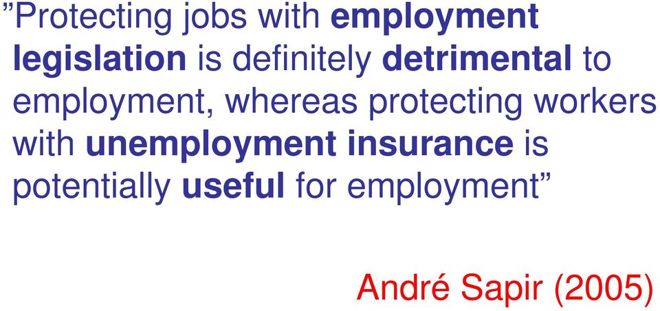 protecting workers with unemployment insurance