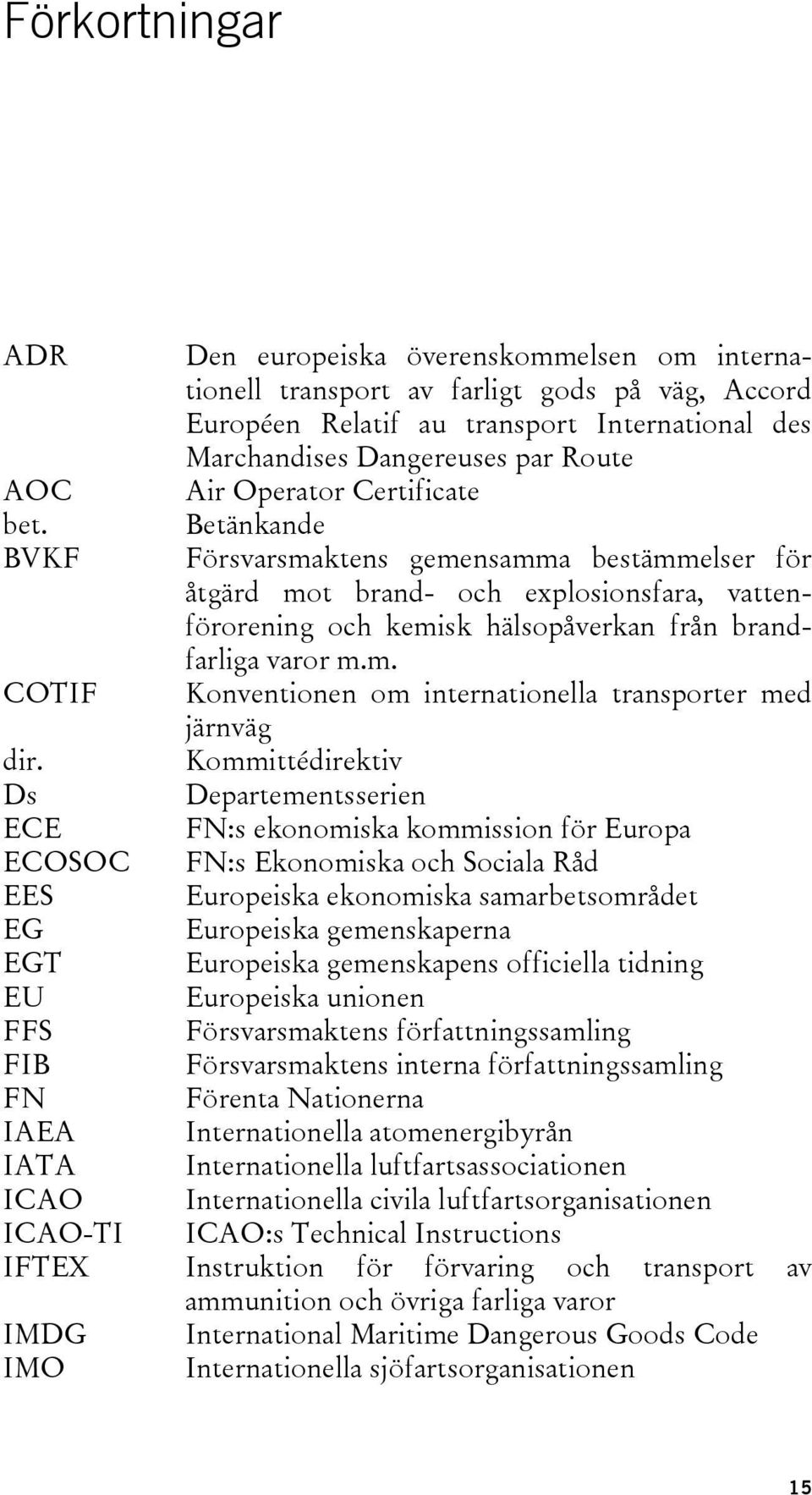 Certificate Betänkande Försvarsma