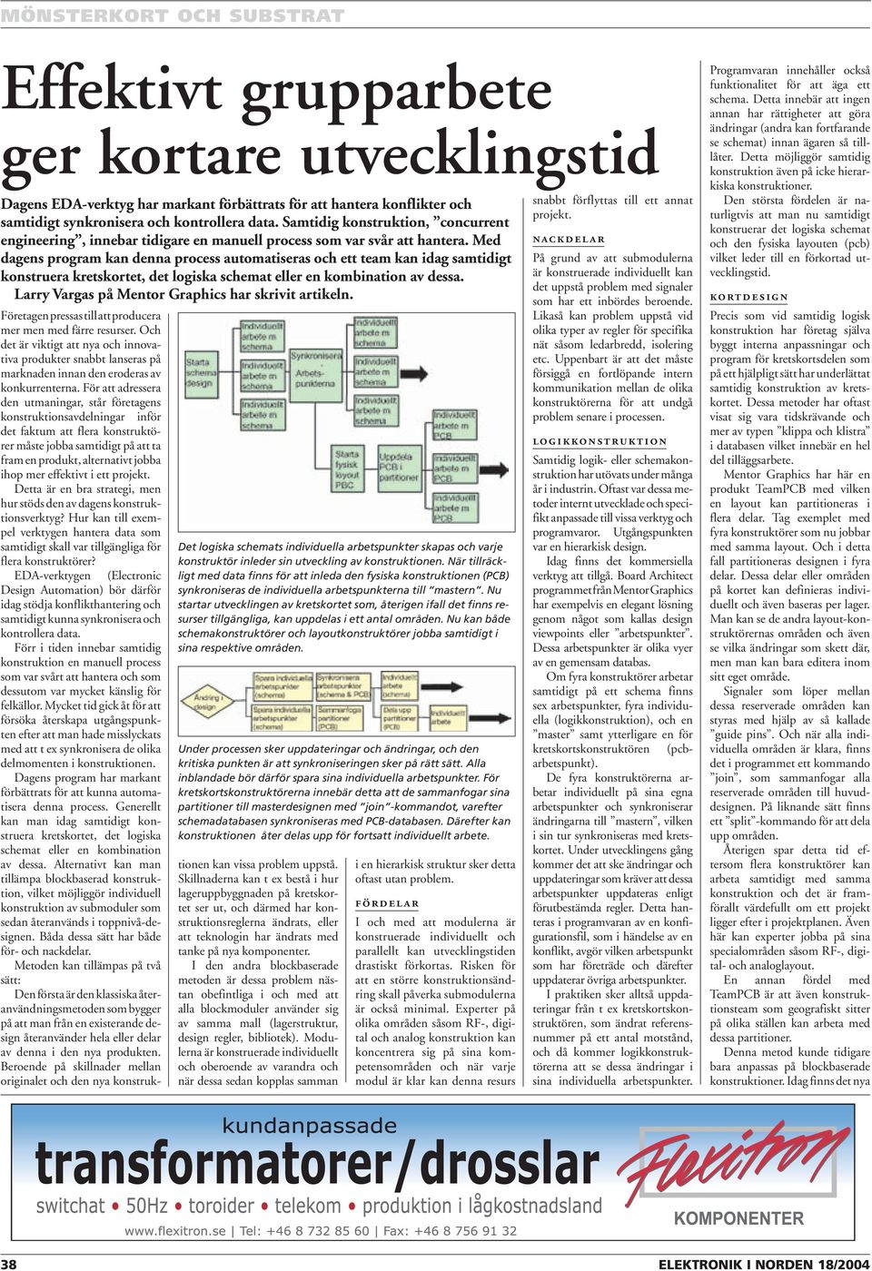 Med dagens program kan denna process automatiseras och ett team kan idag samtidigt konstruera kretskortet, det logiska schemat eller en kombination av dessa.