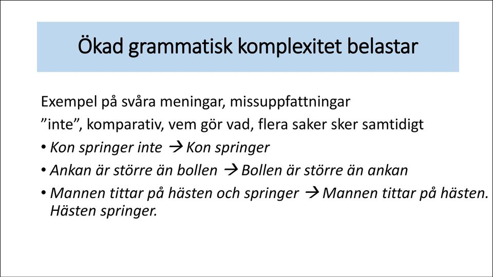 Kon springer inte Kon springer Ankan är större än bollen Bollen är större