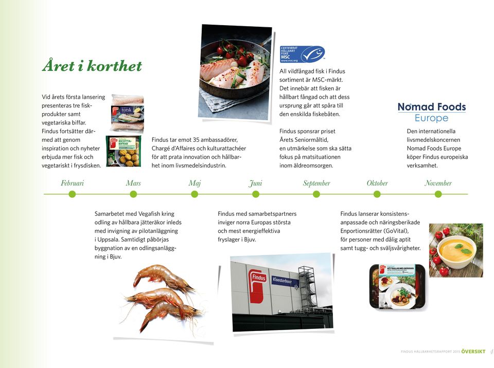 Findus tar emot 35 ambassadörer, Chargé d Affaires och kulturattachéer för att prata innovation och hållbarhet inom livsmedelsindustrin. All vildfångad fisk i Findus sortiment är MSC-märkt.