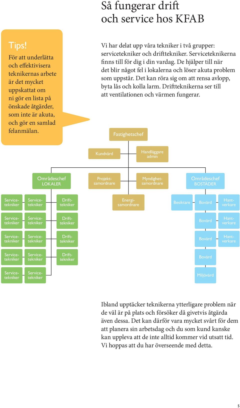 i har delat upp våra tekniker i två grupper: servicetekniker och drifttekniker. Serviceteknikerna finns till för dig i din vardag.