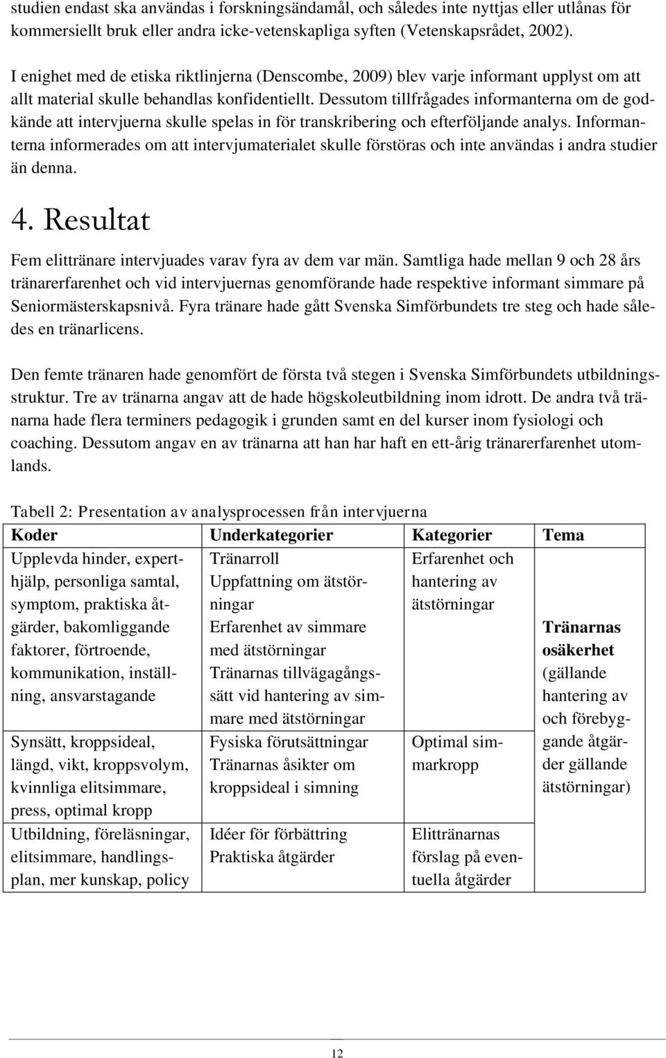 Dessutom tillfrågades informanterna om de godkände att intervjuerna skulle spelas in för transkribering och efterföljande analys.