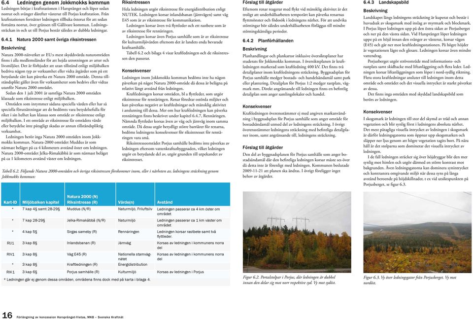 6.4.1 Natura 2000 samt övriga riksintressen Beskrivning Natura 2000-nätverket av EU:s mest skyddsvärda naturområden finns i alla medlemsländer för att hejda utrotningen av arter och livsmiljöer.