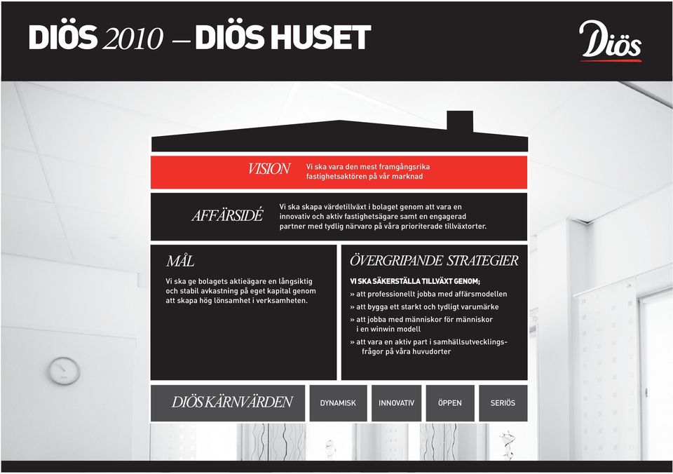 MÅL ÖVERGRIPANDE STRATEGIER Vi ska ge bolagets aktieägare en långsiktig och stabil avkastning på eget kapital genom att skapa hög lönsamhet i verksamheten.