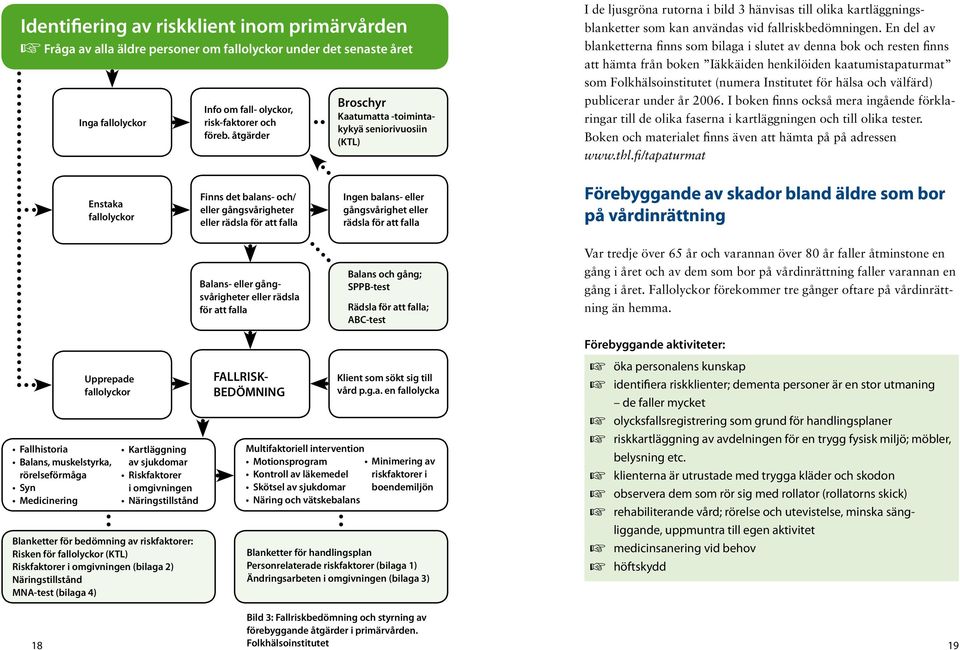 En del av blanketterna finns som bilaga i slutet av denna bok och resten finns att hämta från boken Iäkkäiden henkilöiden kaatumistapaturmat som Folkhälsoinstitutet (numera Institutet för hälsa och