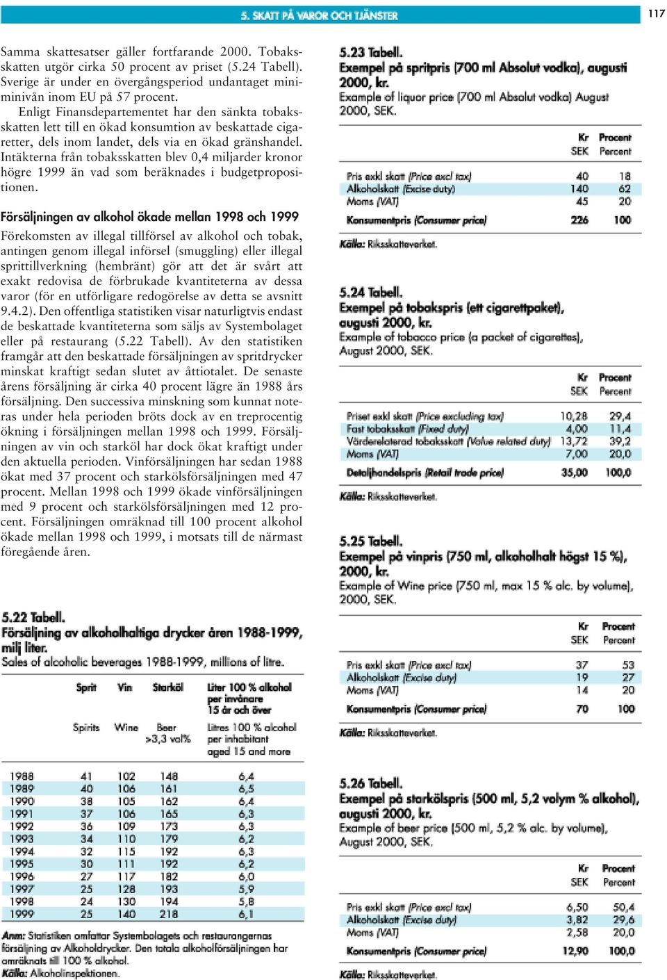 Intäkterna från tobaksskatten blev 0,4 miljarder kronor högre 1999 än vad som beräknades i budgetpropositionen.