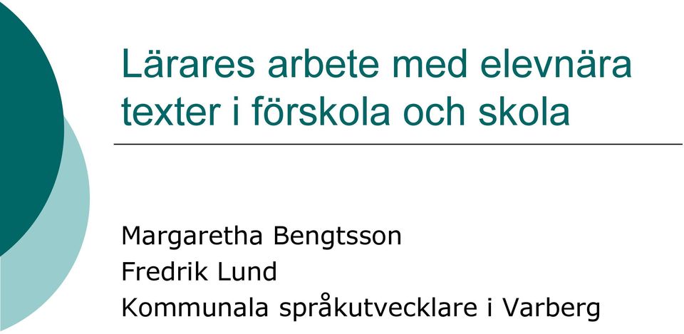 Margaretha Bengtsson Fredrik