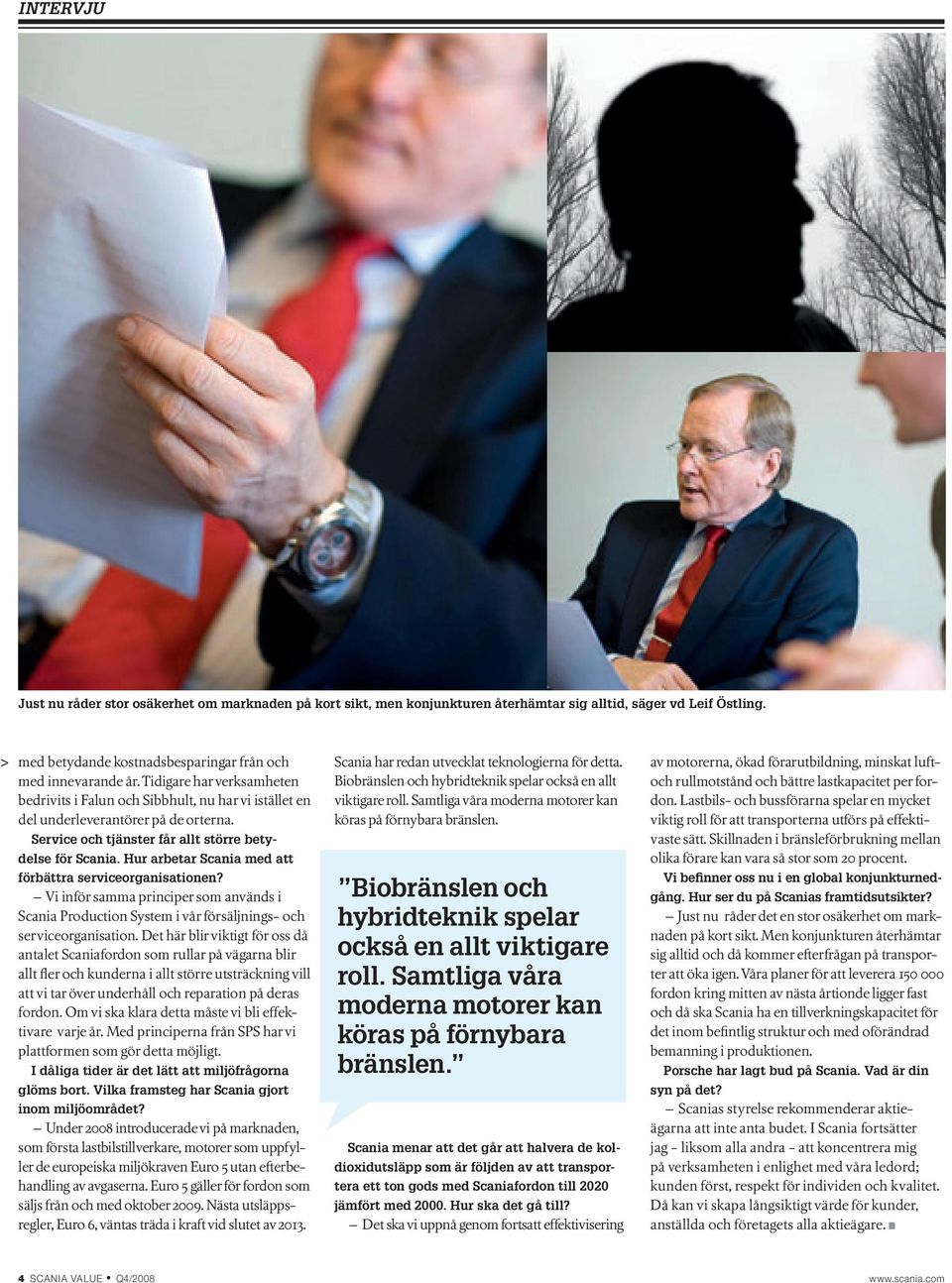 Hur arbetar Scania med att förbättra serviceorganisationen? Vi inför samma principer som används i Scania Production System i vår försäljnings- och serviceorganisation.