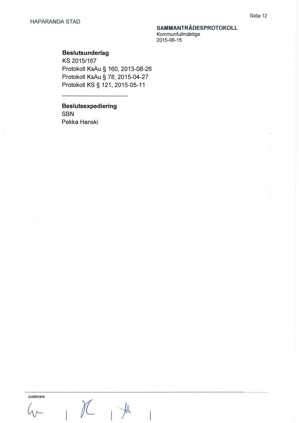 2015-04-27 Protokoll KS 121, 2015-05-11