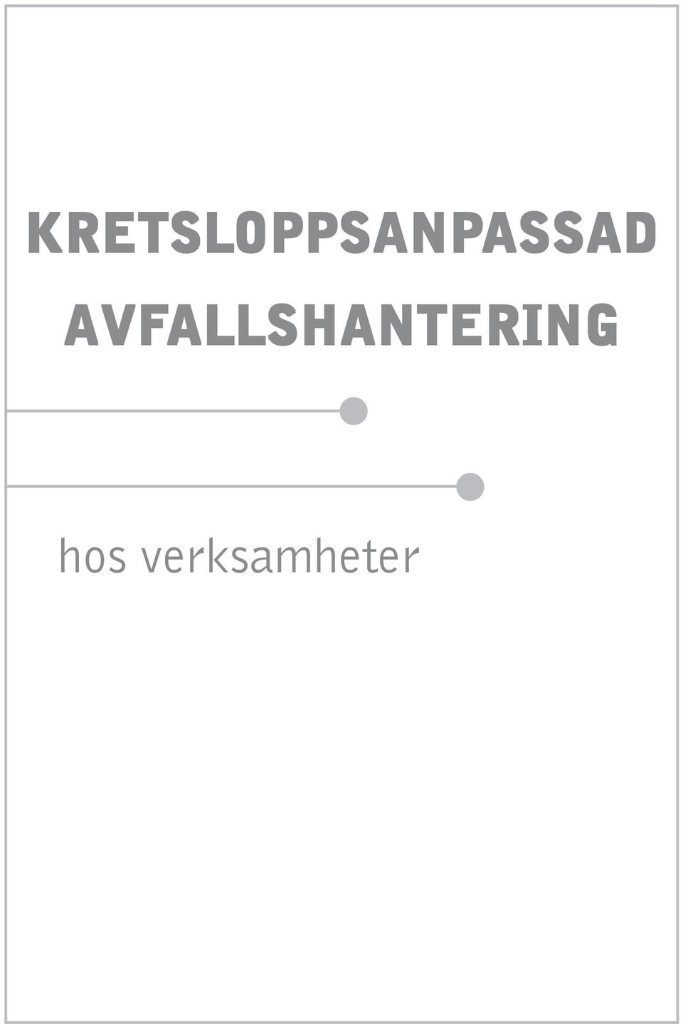 AVFALLSHANTERING