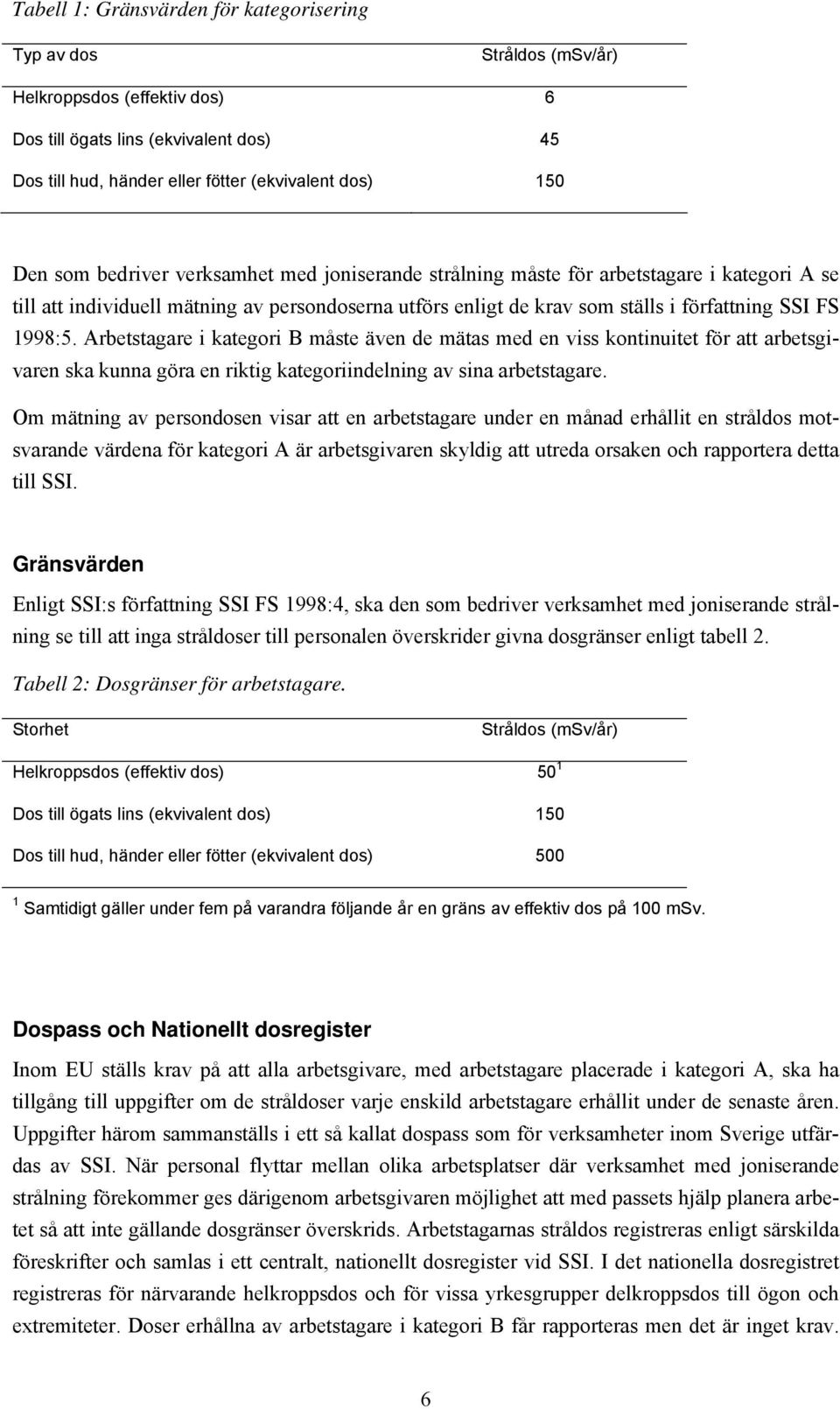 Arbetstagare i kategori B måste även de mätas med en viss kontinuitet för att arbetsgivaren ska kunna göra en riktig kategoriindelning av sina arbetstagare.