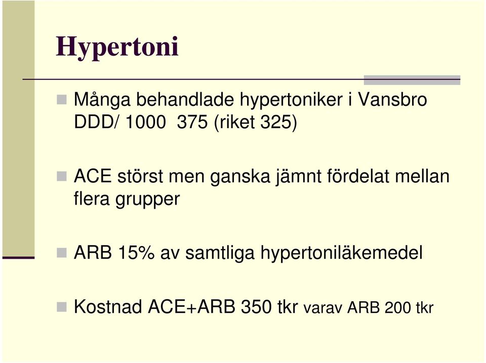 fördelat mellan flera grupper ARB 15% av samtliga
