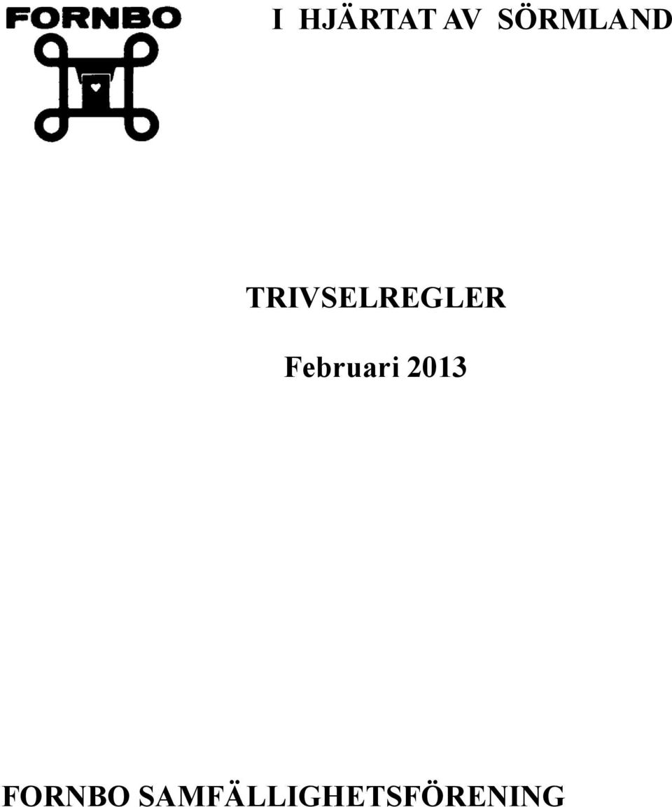 TRIVSELREGLER