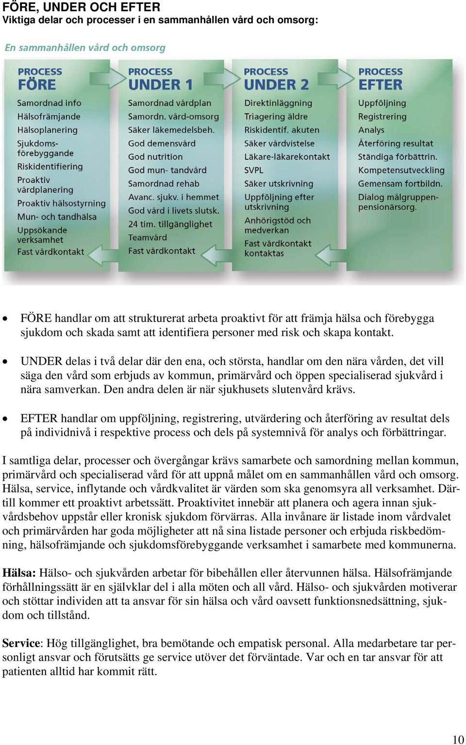 UNDER delas i två delar där den ena, och största, handlar om den nära vården, det vill säga den vård som erbjuds av kommun, primärvård och öppen specialiserad sjukvård i nära samverkan.