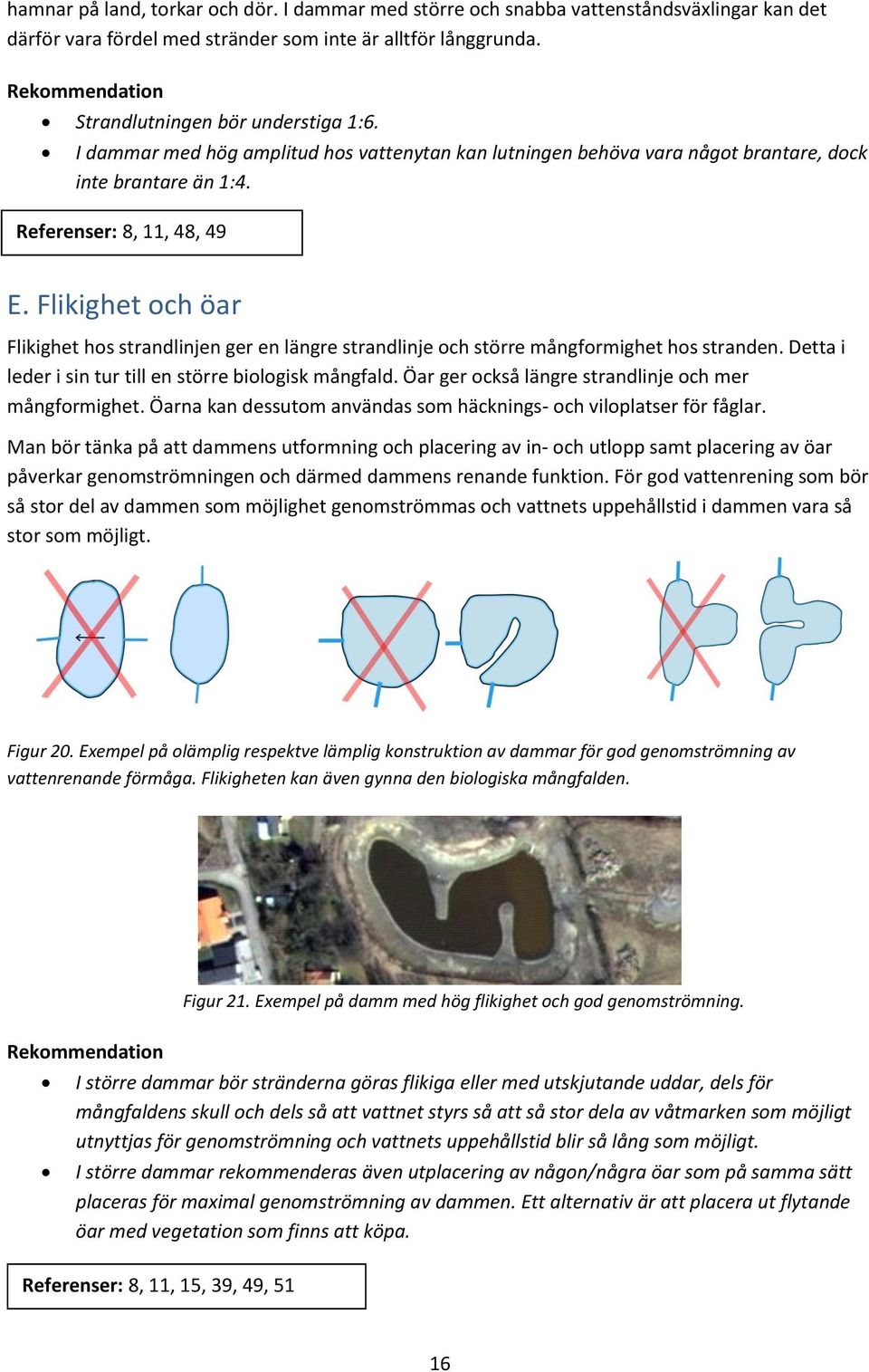 Flikighet och öar Flikighet hos strandlinjen ger en längre strandlinje och större mångformighet hos stranden. Detta i leder i sin tur till en större biologisk mångfald.