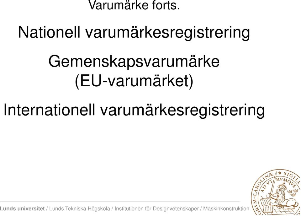 varumärkesregistrering