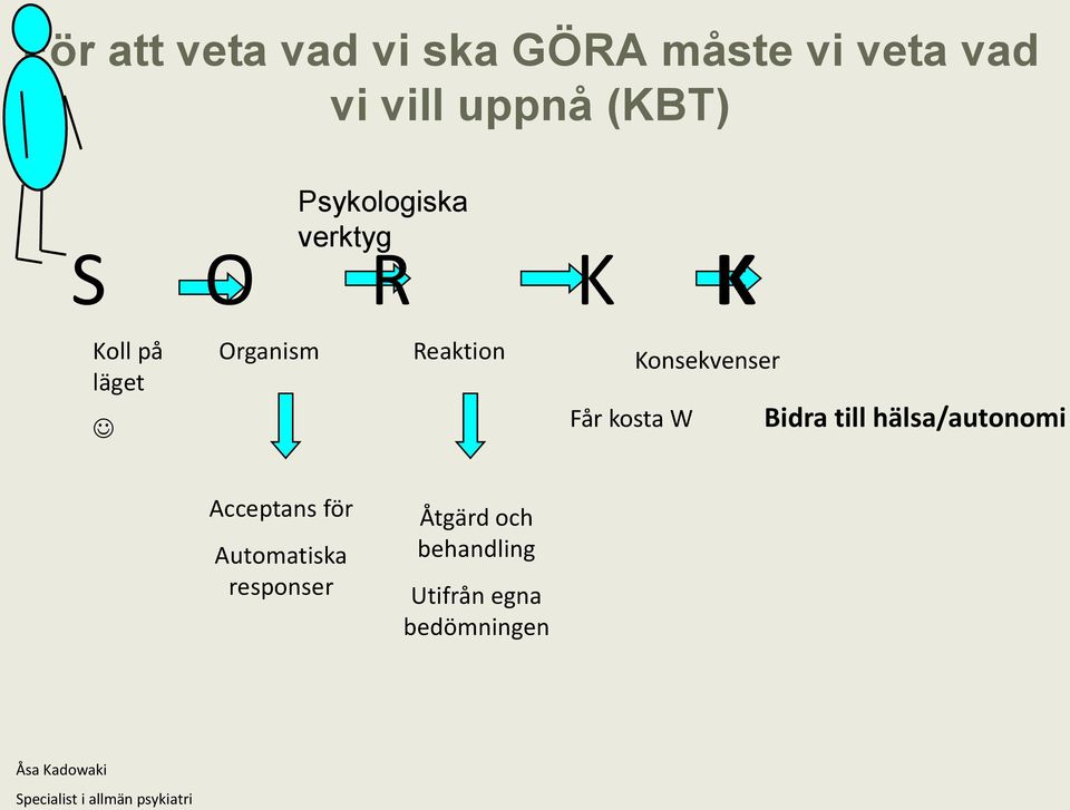 Får kosta W Bidra till hälsa/autonomi Acceptans för Automatiska responser