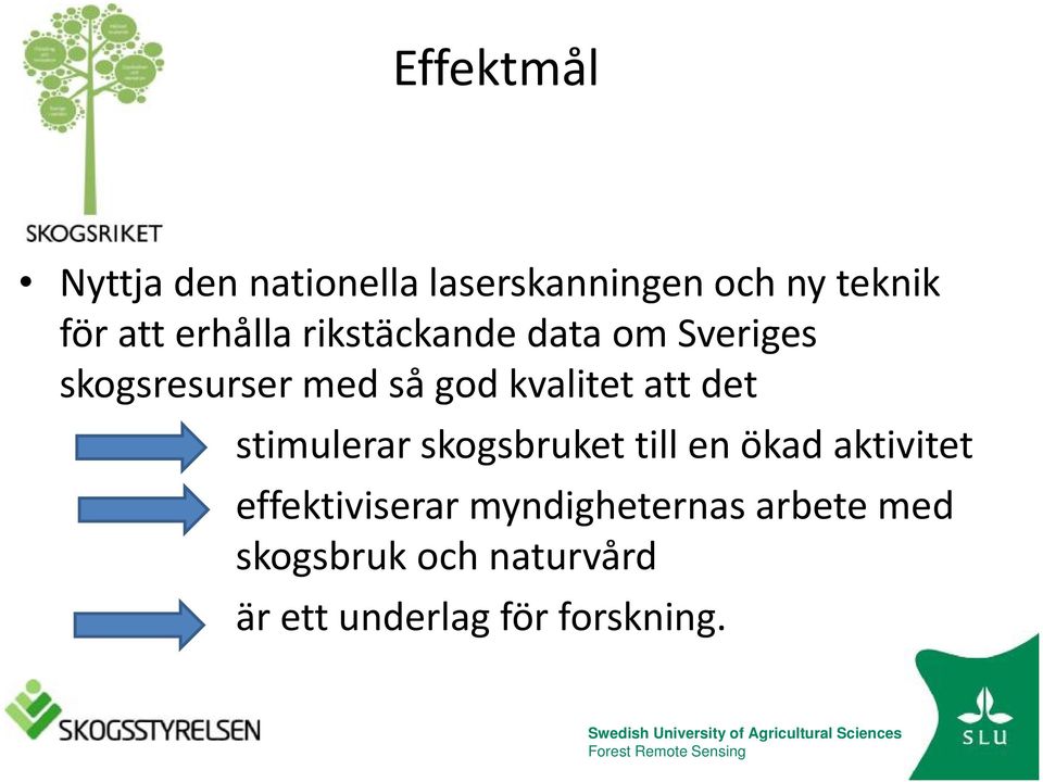 att det stimulerar skogsbruket till en ökad aktivitet effektiviserar