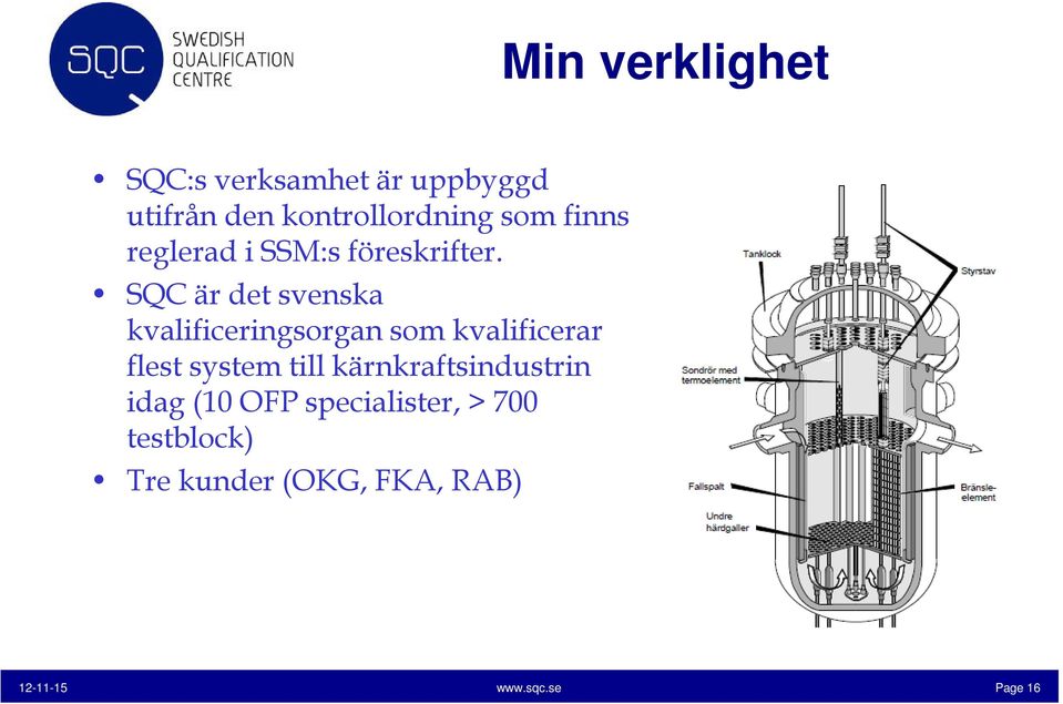 SQC är det svenska kvalificeringsorgan som kvalificerar flest system till