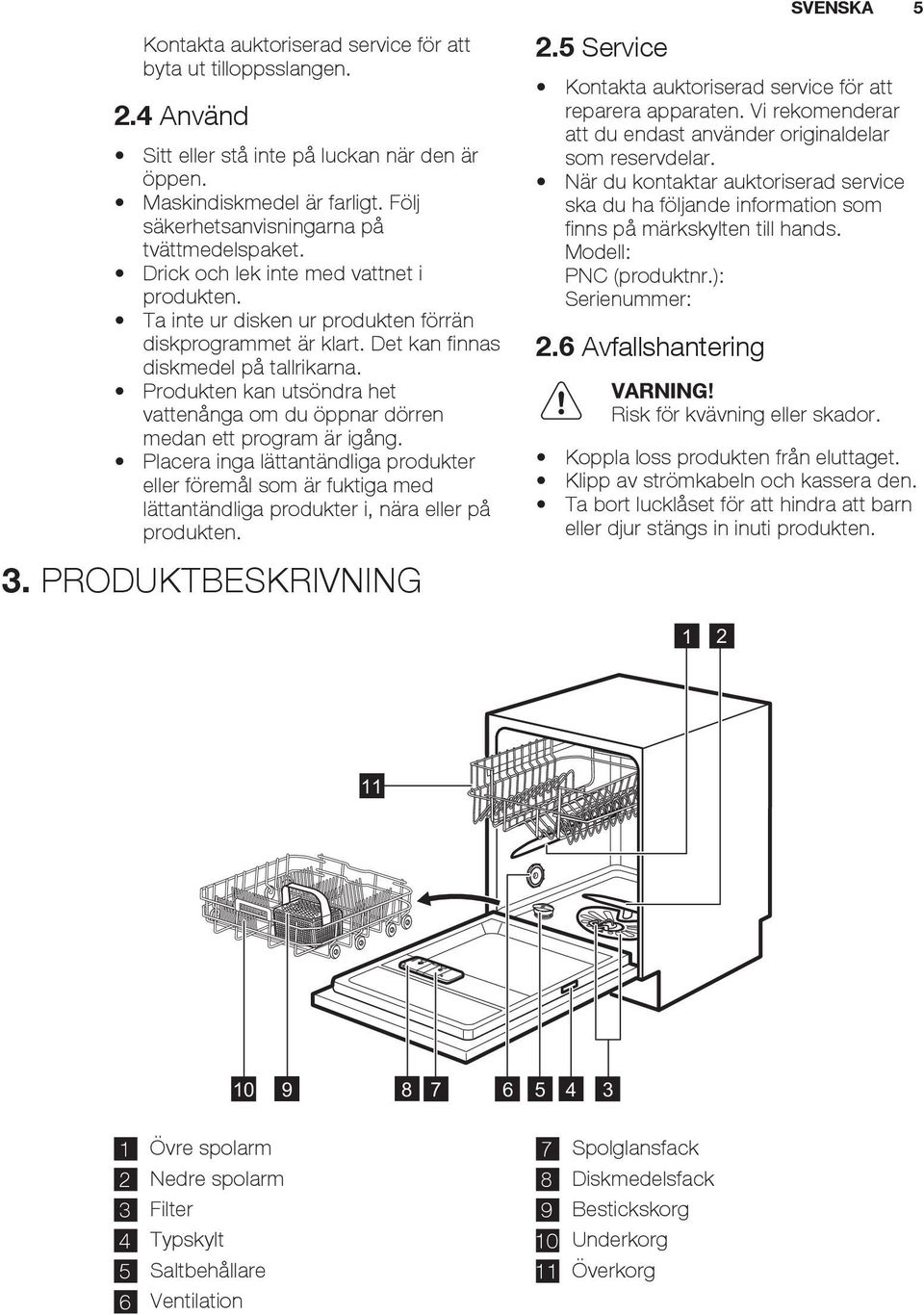 Produkten kan utsöndra het vattenånga om du öppnar dörren medan ett program är igång.