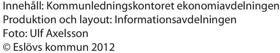 layout: Informationsavdelningen