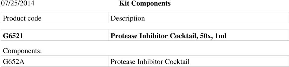 Description Protease Inhibitor