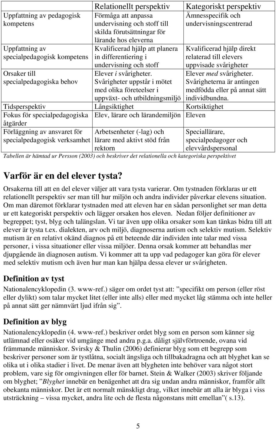 svårigheter Orsaker till specialpedagogiska behov Elever i svårigheter. Svårigheter uppstår i mötet med olika företeelser i uppväxt- och utbildningsmiljö Elever med svårigheter.