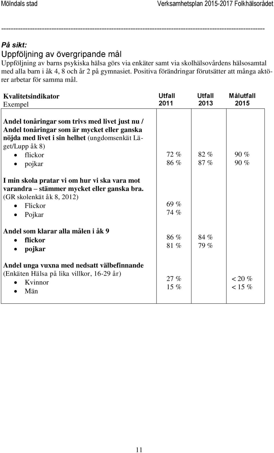 Positiva förändringar förutsätter att många aktörer arbetar för samma mål.