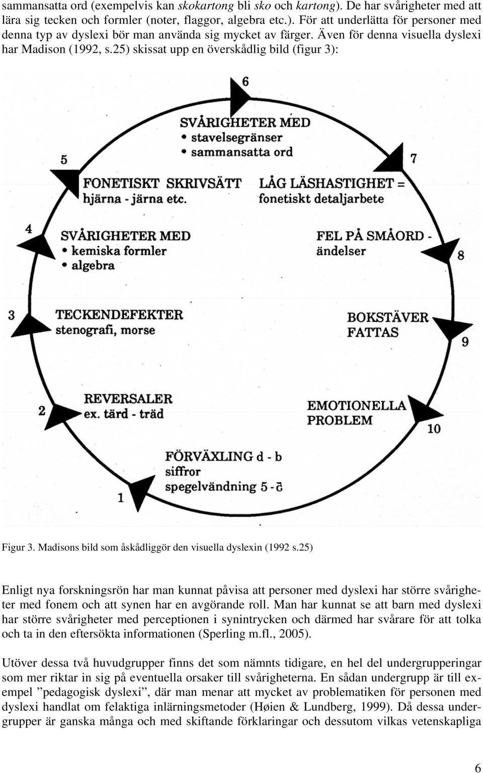 25) Enligt nya forskningsrön har man kunnat påvisa att personer med dyslexi har större svårigheter med fonem och att synen har en avgörande roll.