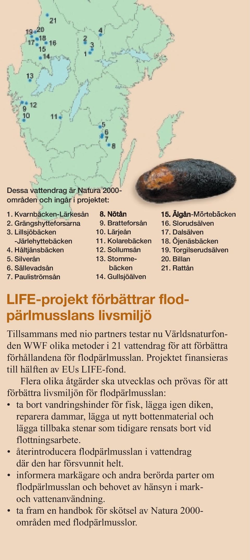 Torgilserudsälven 20. Billan 21.