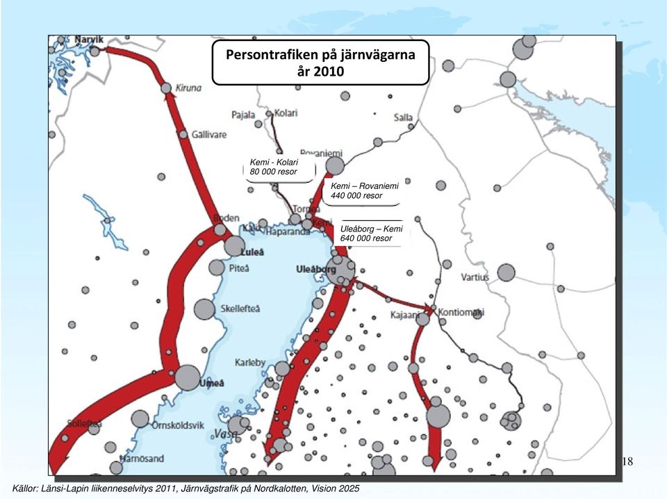 Kemi 640 000 resor 18 Källor: Länsi-Lapin
