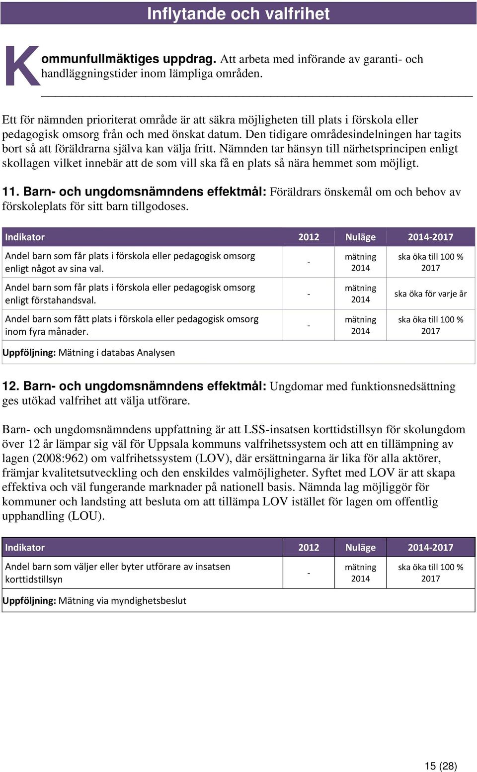 Den tidigare områdesindelningen har tagits bort så att föräldrarna själva kan välja fritt.