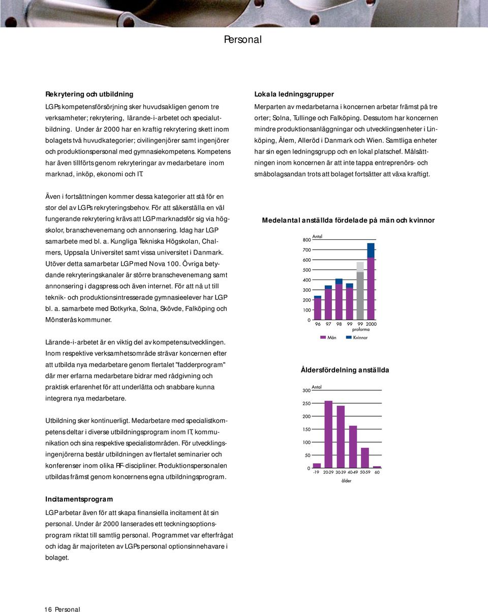 Kompetes har äve tillförts geom rekryterigar av medarbetare iom markad, iköp, ekoomi och IT.