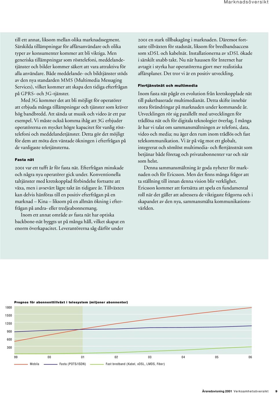 Både meddelande- och bildtjänster stöds av den nya standarden MMS (Multimedia Messaging Services), vilket kommer att skapa den tidiga efterfrågan på GPRS- och 3G-tjänster.