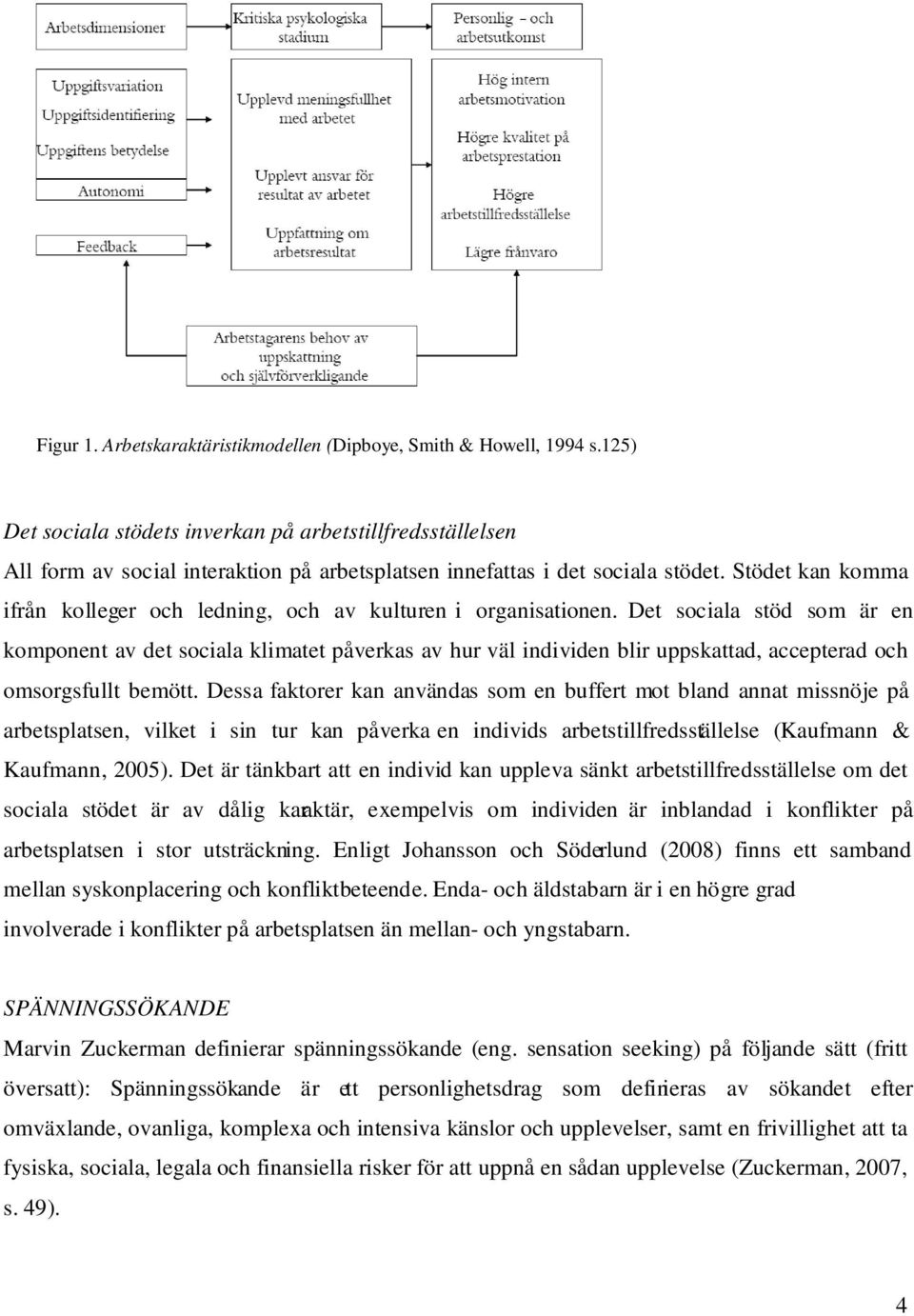 Stödet kan komma ifrån kolleger och ledning, och av kulturen i organisationen.